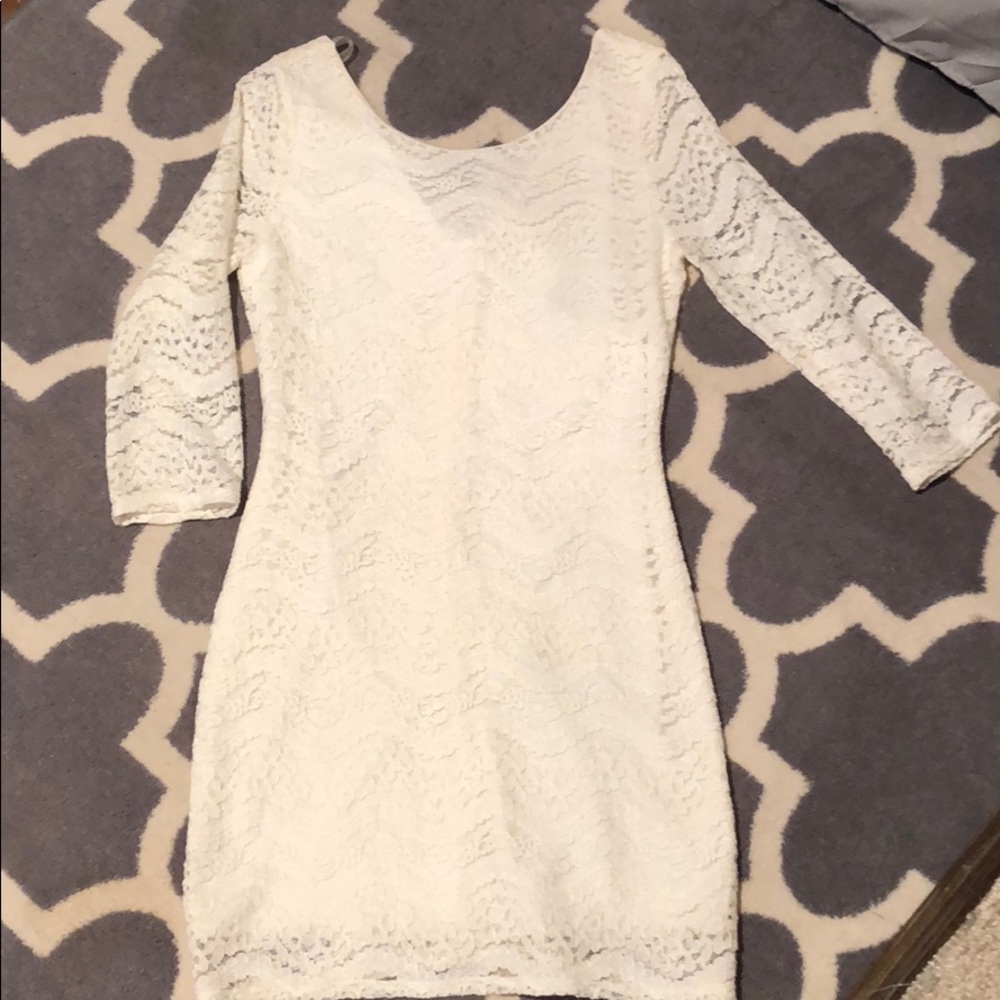 Everly White Lace Dress